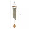 28" Wind Chimes Metal Wood Windchime Soothing Sound Outdoor Home Decor Gift